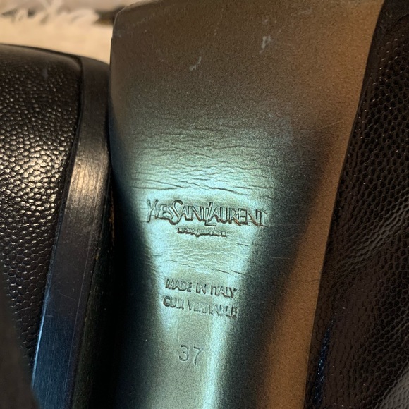 YSL Tribute Two Black Stiletto Heels - Picture 13 of 16